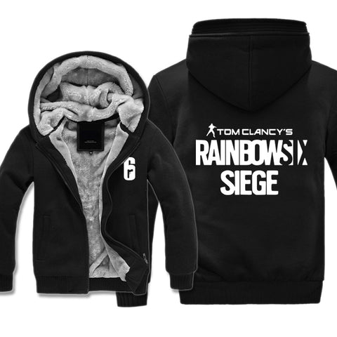 Image of Rainbow Six Jackets - Solid Color Rainbow Six Game SIEGE  Icon Super Cool Fleece Jacket