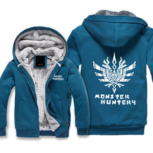 Monster Hunter Jackets - Solid Color Monster Hunter Game Ray Wolf Dragon Fleece Jacket
