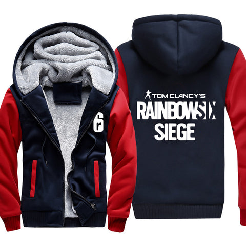 Image of Rainbow Six Jackets - Solid Color Rainbow Six Game SIEGE  Icon Super Cool Fleece Jacket
