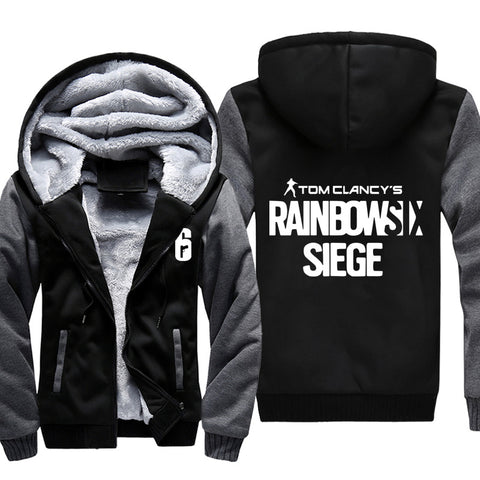 Image of Rainbow Six Jackets - Solid Color Rainbow Six Game SIEGE  Icon Super Cool Fleece Jacket