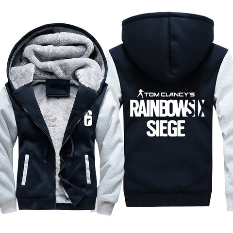 Image of Rainbow Six Jackets - Solid Color Rainbow Six Game SIEGE  Icon Super Cool Fleece Jacket
