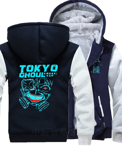 Image of Tokyo Ghoul Jackets - Solid Color Tokyo Ghoul Anime Series Luminous Super Cool Fleece Jacket