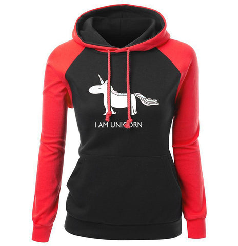 Image of Women Hoodies - Women Hoodie Series Unicorn Cartoon Icon Super Cute Fleece Hoodie