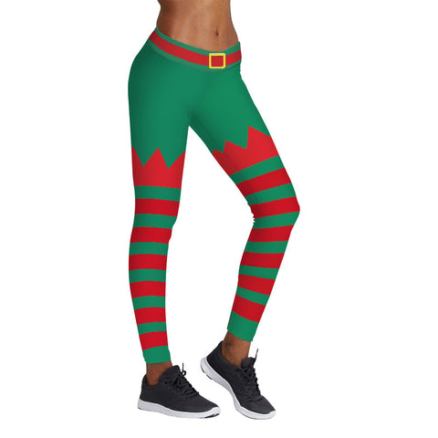 Image of Christmas Leggings - Women 3D Xmas Theme Workout Legging