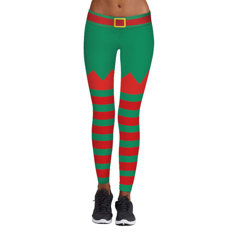 Image of Christmas Leggings - Women 3D Xmas Theme Workout Legging
