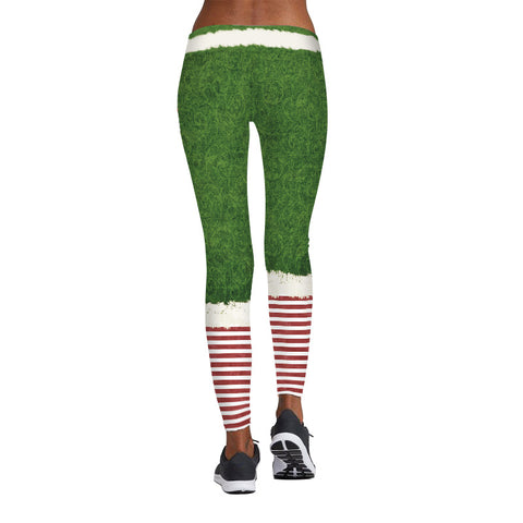 Image of Christmas Leggings - Women 3D Xmas Workout Elastic Skinny Legging