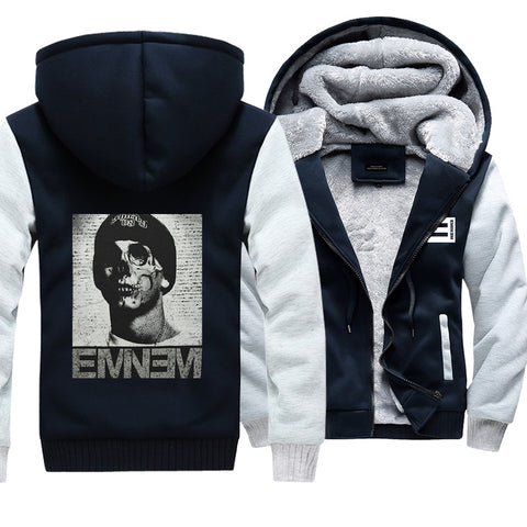 Image of Eminem Jackets - Solid Color Eminem Series Super Cool Fleece Jacket