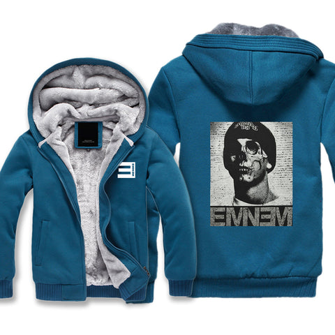 Image of Eminem Jackets - Solid Color Eminem Series Super Cool Fleece Jacket