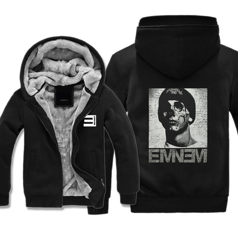 Image of Eminem Jackets - Solid Color Eminem Series Super Cool Fleece Jacket