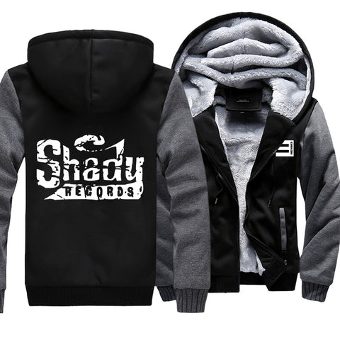 Image of Eminem Jackets - Solid Color Eminem Shady Records Super Cool Fleece Jacket