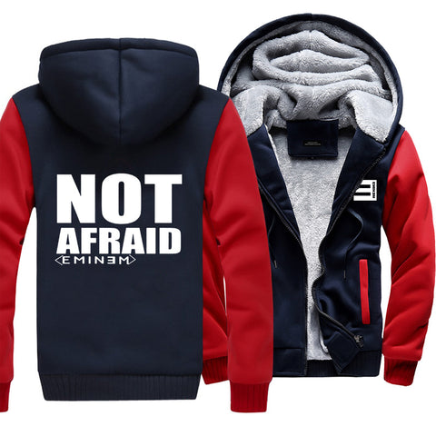 Image of Eminem Jackets - Solid Color Eminem Not Afraid Icon Super Cool Fleece Jacket