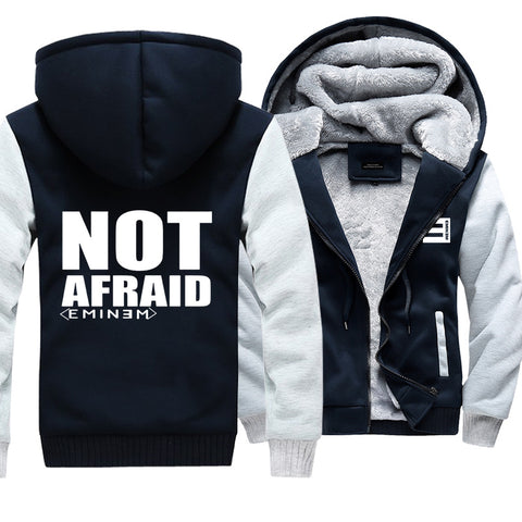 Image of Eminem Jackets - Solid Color Eminem Not Afraid Icon Super Cool Fleece Jacket