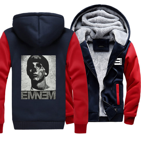 Image of Eminem Jackets - Solid Color Eminem Series Super Cool Fleece Jacket