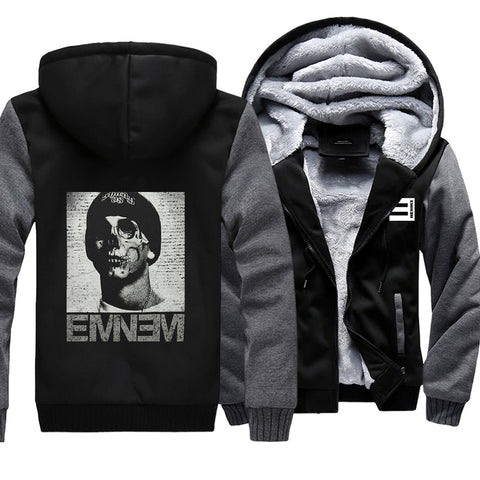 Image of Eminem Jackets - Solid Color Eminem Series Super Cool Fleece Jacket