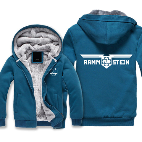 Image of Rammstein  Jackets - Solid Color Rammstein Series Icon Fleece Jacket