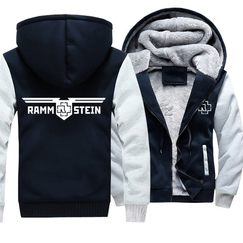 Image of Rammstein  Jackets - Solid Color Rammstein Series Icon Fleece Jacket