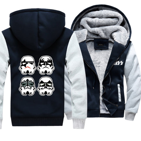 Image of Kiss Jackets - Solid Color Kiss Series Star Wars Super Cool Fleece Jacket