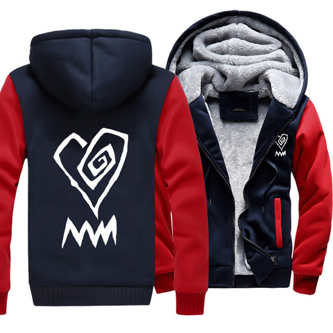 Image of Marilyn Manson Jackets - Solid Color Marilyn Manson Rock Band White Icon Super Cool Fleece Jacket