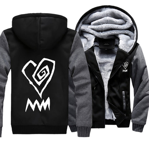 Image of Marilyn Manson Jackets - Solid Color Marilyn Manson Rock Band White Icon Super Cool Fleece Jacket