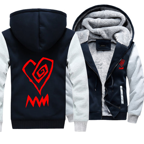 Image of Marilyn Manson Jackets - Solid Color Marilyn Manson Rock Band Red Icon Super Cool Fleece Jacket