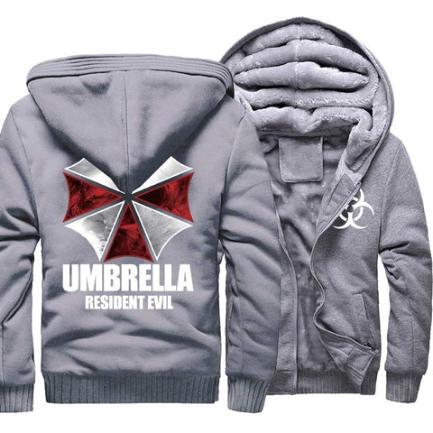 Image of Resident Evil Jackets - Solid Color Resident Evil Series Logo Icon Super Cool Fleece Jacket