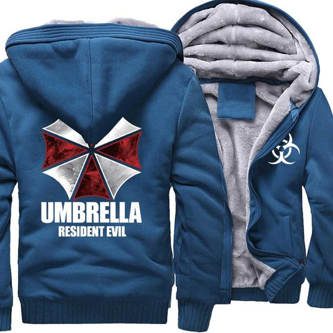 Image of Resident Evil Jackets - Solid Color Resident Evil Series Logo Icon Super Cool Fleece Jacket