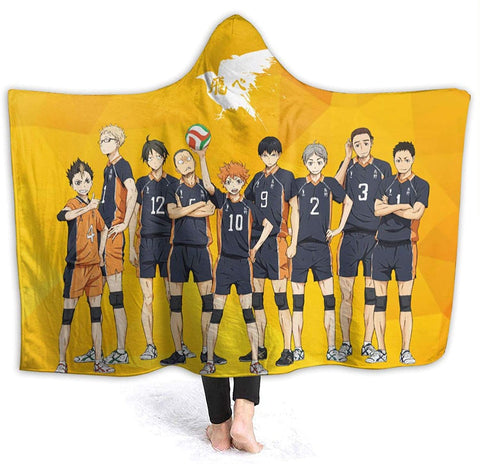 Image of Anime Haikyuu Hinatashoyo Soft Blankets - Flannel Hooded Blankets