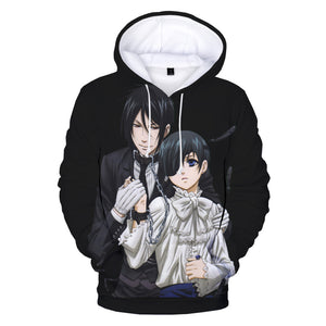 Black Butler 3D Print Hoodie - Anime Fashion Sweatshirt