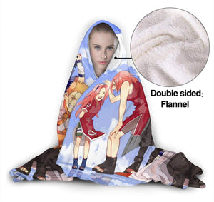 Anime Naruto Hooded Blanket - Flannel Soft Warm Blanket