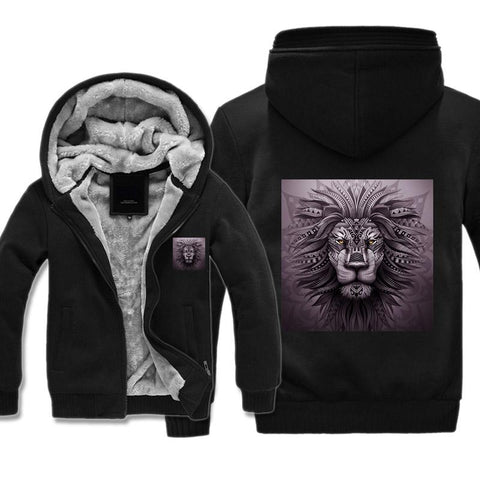 Image of Zion Lion Fleece Jackets - Lion Winter Fleece Jacket