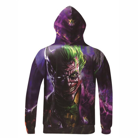 Image of Suicide Squad Joker 3D Hoodies - Hooded Sweatshirt Hip Hop Pullovers