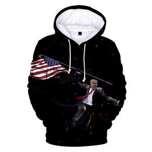 Donald Trump 3D Print Hooded Sweatshirt Pullover Hoodie