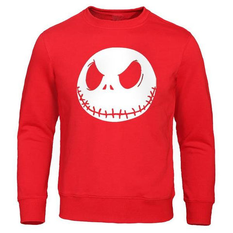 Image of Nightmare Before Christmas Jack Skellington Evil Face Hoodies