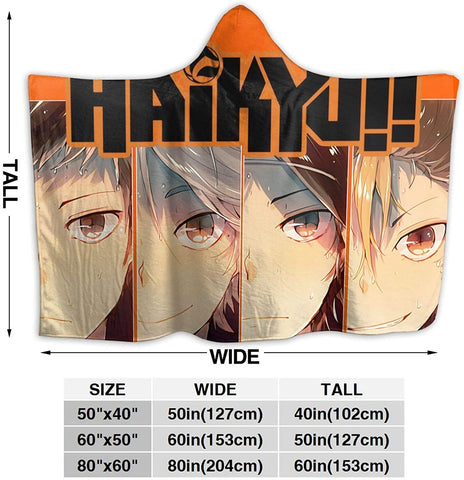 Image of Microhair Fleece Throws Blanket - Anime Haikyuu!! Poster Wrinkle Resistant Blanket