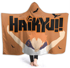 Fleece Throws Blanket - Haikyuu!! Poster Wrinkle Resistant Bed Blanket