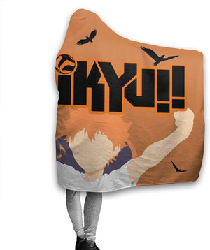 Fleece Throws Blanket - Haikyuu!! Poster Wrinkle Resistant Bed Blanket