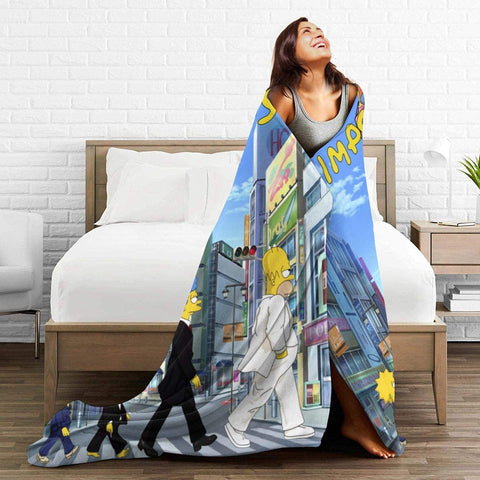 Image of Fleece Blanket - LSimpson 3D Printing Blanket