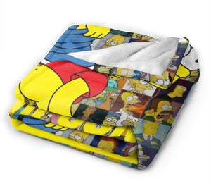 Fleece Blanket - Simpson 3D Printing Throw Blanket