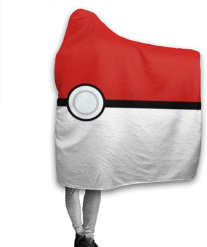 Pokemon Anti-Pilling Hooded Blankets - Anime Fleece Throw Blankets Cloak