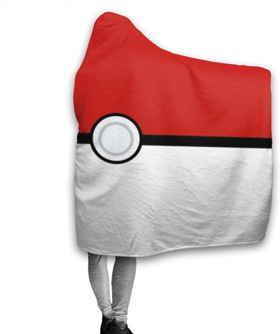 Image of Pokemon Anti-Pilling Hooded Blankets - Anime Fleece Throw Blankets Cloak