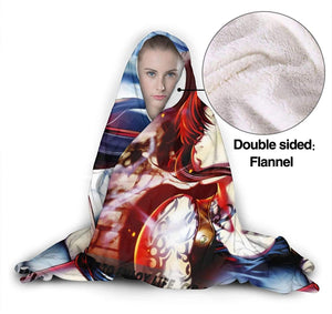 Black Lagoon Flannel Hooded Blanket - Anime Warm Blanket