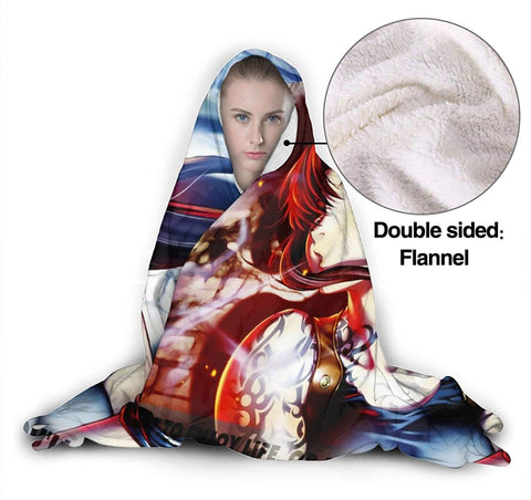 Image of Black Lagoon Flannel Hooded Blanket - Anime Warm Blanket