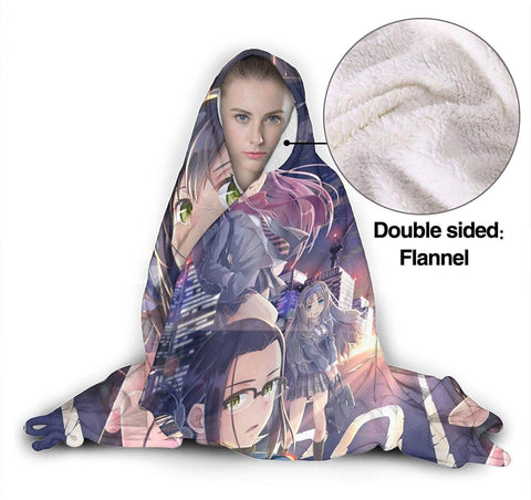 Image of Anime Darling in the Franxx Flannel Hooded Blanket