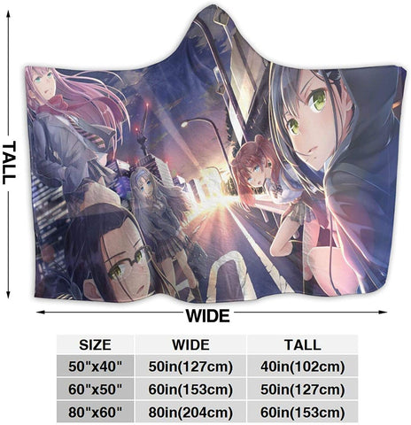 Image of Anime Darling in the Franxx Flannel Hooded Blanket