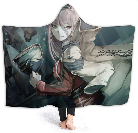 Image of Anime Darling in the Franxx Hooded Blanket