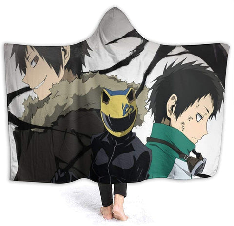 Image of Anime Durarara!! Fleece Flannel Hooded Travel Blankets