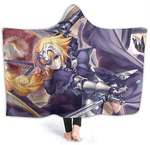 Image of Anime Fate Stay Night Fleece Flannel Hooded Blanket