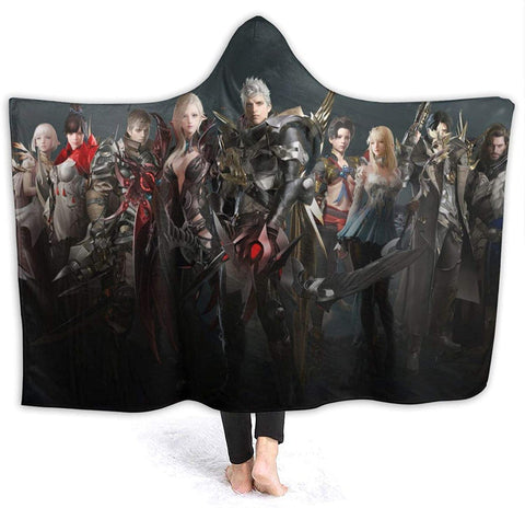 Image of Final Fantasy Warm Throw Blanket - Fleece Flannel Winter Hooded Blanket