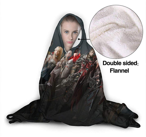 Image of Final Fantasy Warm Throw Blanket - Fleece Flannel Winter Hooded Blanket