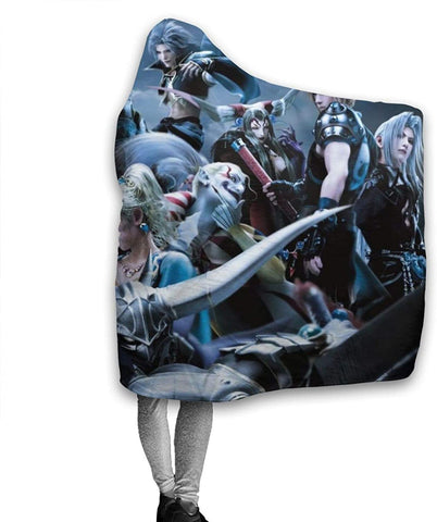 Image of Anime Final Fantasy Fleece Flannel Warm Hooded Blanket